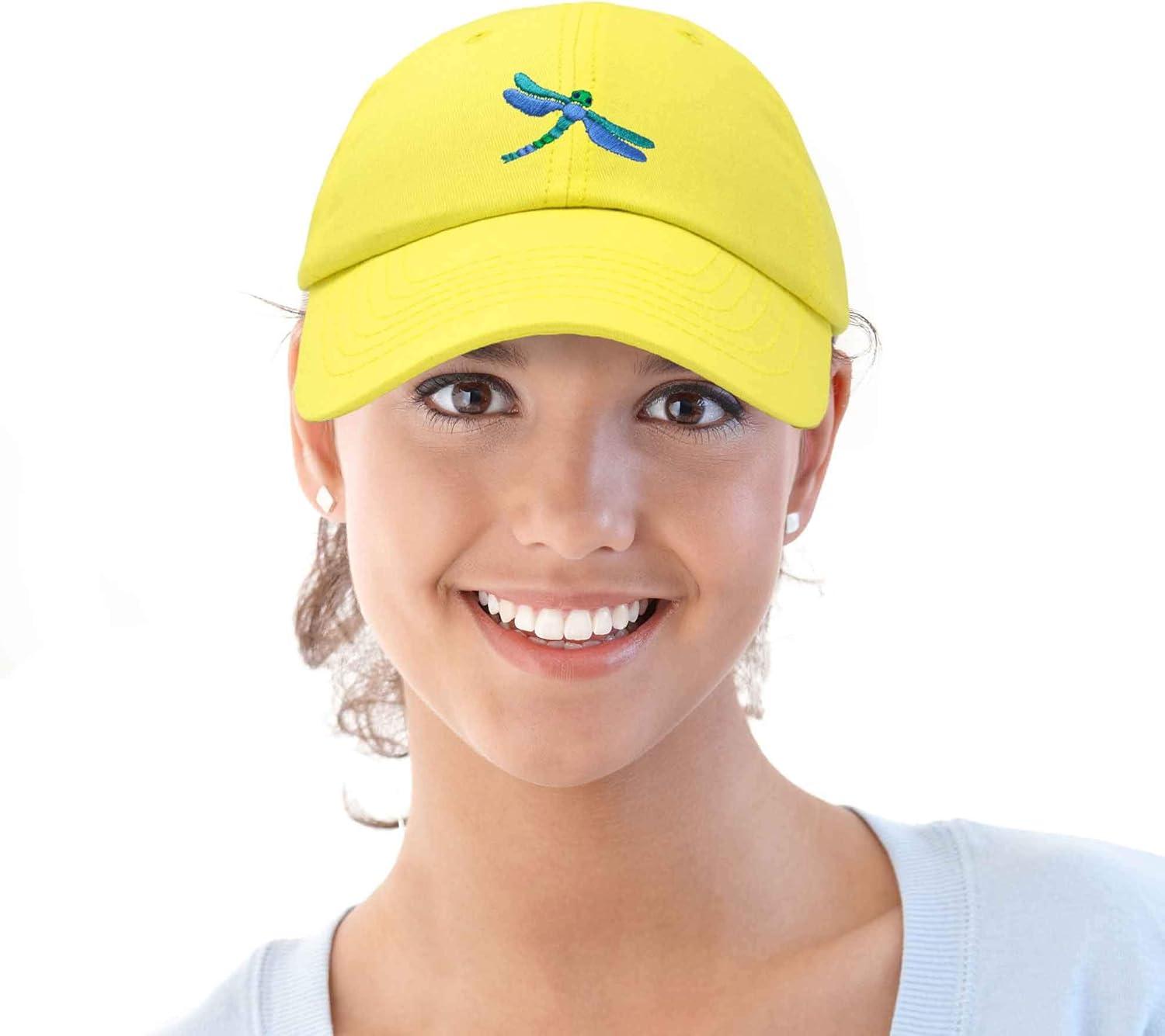 imageDALIX Dragonfly Womens Baseball Cap Fashion HatMinion Yellow