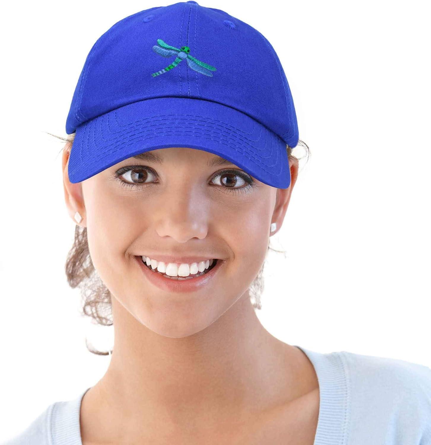 imageDALIX Dragonfly Womens Baseball Cap Fashion HatRoyal Blue