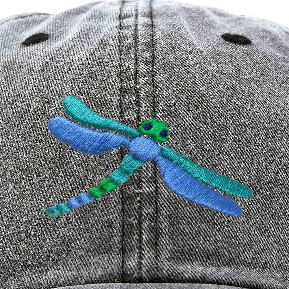 imageDALIX Dragonfly Womens Baseball Cap Fashion HatWashed Black