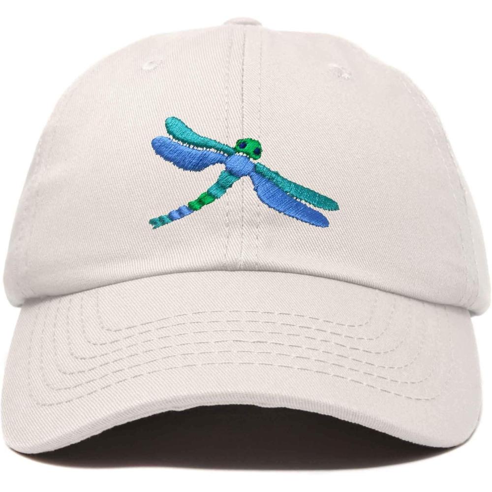 imageDALIX Dragonfly Womens Baseball Cap Fashion HatBeige