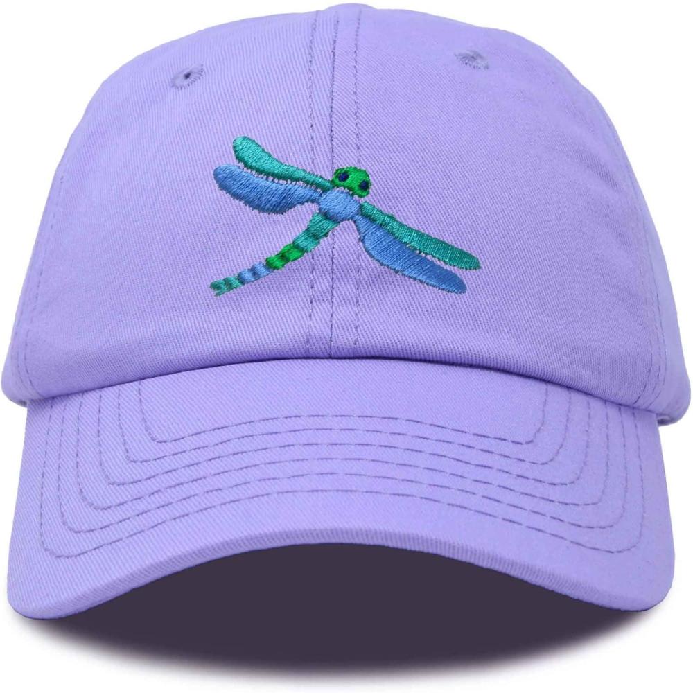 imageDALIX Dragonfly Womens Baseball Cap Fashion HatLavender