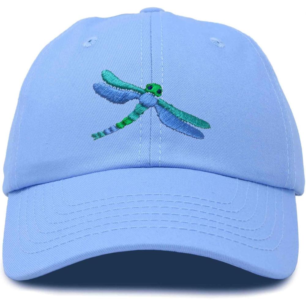 imageDALIX Dragonfly Womens Baseball Cap Fashion HatLight Blue