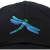 imageDALIX Dragonfly Womens Baseball Cap Fashion HatBlack