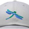imageDALIX Dragonfly Womens Baseball Cap Fashion HatGray