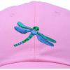 imageDALIX Dragonfly Womens Baseball Cap Fashion HatLight Pink