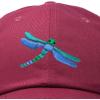 imageDALIX Dragonfly Womens Baseball Cap Fashion HatMaroon