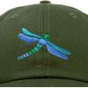 imageDALIX Dragonfly Womens Baseball Cap Fashion HatOlive