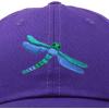 imageDALIX Dragonfly Womens Baseball Cap Fashion HatPurple