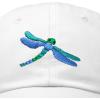 imageDALIX Dragonfly Womens Baseball Cap Fashion HatWhite