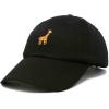 imageDALIX Giraffe Embroidered Dad Hat Cotton Baseball Cap WomenBlack