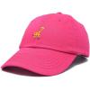 imageDALIX Giraffe Embroidered Dad Hat Cotton Baseball Cap WomenHot Pink