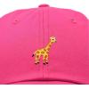 imageDALIX Giraffe Embroidered Dad Hat Cotton Baseball Cap WomenHot Pink