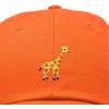 imageDALIX Giraffe Embroidered Dad Hat Cotton Baseball Cap WomenOrange
