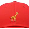 imageDALIX Giraffe Embroidered Dad Hat Cotton Baseball Cap WomenRed