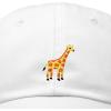 imageDALIX Giraffe Embroidered Dad Hat Cotton Baseball Cap WomenWhite