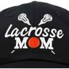 imageDALIX Lacrosse Mom Hat Womens Baseball Caps Unstructured Dad HatsBlack