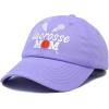 imageDALIX Lacrosse Mom Hat Womens Baseball Caps Unstructured Dad HatsLavender