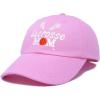 imageDALIX Lacrosse Mom Hat Womens Baseball Caps Unstructured Dad HatsLight Pink