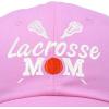 imageDALIX Lacrosse Mom Hat Womens Baseball Caps Unstructured Dad HatsLight Pink