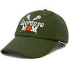 imageDALIX Lacrosse Mom Hat Womens Baseball Caps Unstructured Dad HatsOlive