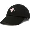imageDALIX Orchid Hat Womens Floral Baseball CapBlack