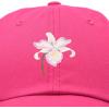 imageDALIX Orchid Hat Womens Floral Baseball CapHot Pink