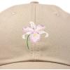 imageDALIX Orchid Hat Womens Floral Baseball CapKhaki