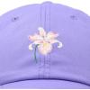 imageDALIX Orchid Hat Womens Floral Baseball CapLavender
