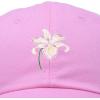 imageDALIX Orchid Hat Womens Floral Baseball CapLight Pink