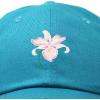 imageDALIX Orchid Hat Womens Floral Baseball CapTeal