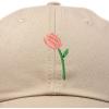imageDALIX Tulip Hat Womens Floral Collection Baseball CapKhaki