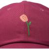 imageDALIX Tulip Hat Womens Floral Collection Baseball CapMaroon