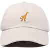 imageDALIX Giraffe Embroidered Dad Hat Cotton Baseball Cap WomenBeige
