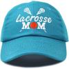 imageDALIX Lacrosse Mom Hat Womens Baseball Caps Unstructured Dad HatsTeal