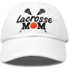 imageDALIX Lacrosse Mom Hat Womens Baseball Caps Unstructured Dad HatsWhite