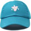 imageDALIX Orchid Hat Womens Floral Baseball CapTeal