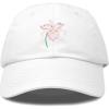 imageDALIX Orchid Hat Womens Floral Baseball CapWhite