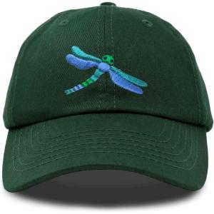 imageDALIX Dragonfly Womens Baseball Cap Fashion HatDark Green