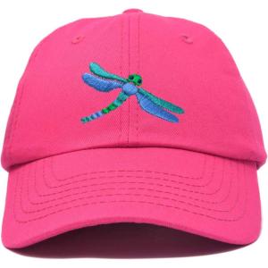 imageDALIX Dragonfly Womens Baseball Cap Fashion HatHot Pink