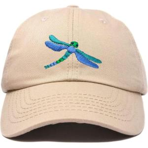 imageDALIX Dragonfly Womens Baseball Cap Fashion HatKhaki