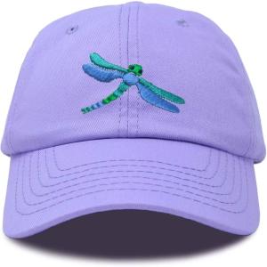 imageDALIX Dragonfly Womens Baseball Cap Fashion HatLavender