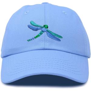 imageDALIX Dragonfly Womens Baseball Cap Fashion HatLight Blue