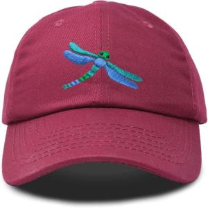 imageDALIX Dragonfly Womens Baseball Cap Fashion HatMaroon