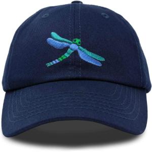 imageDALIX Dragonfly Womens Baseball Cap Fashion HatNavy Blue