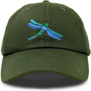 imageDALIX Dragonfly Womens Baseball Cap Fashion HatOlive