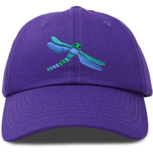 imageDALIX Dragonfly Womens Baseball Cap Fashion HatPurple