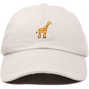 imageDALIX Giraffe Embroidered Dad Hat Cotton Baseball Cap WomenBeige