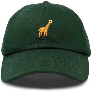 imageDALIX Giraffe Embroidered Dad Hat Cotton Baseball Cap WomenDark Green