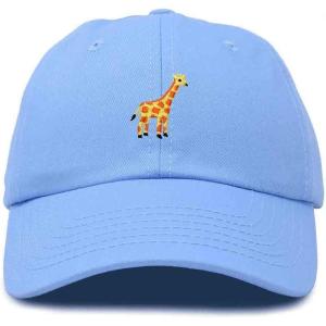 imageDALIX Giraffe Embroidered Dad Hat Cotton Baseball Cap WomenLight Blue