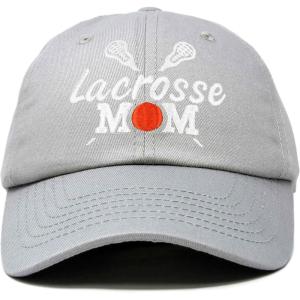 imageDALIX Lacrosse Mom Hat Womens Baseball Caps Unstructured Dad HatsGray